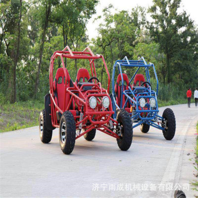 80CC cross-country Site Karting gasoline children The four round Steering wheel Karting Single beach car