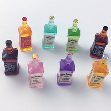 国外英文洋酒DIY仿真树脂立体小瓶子 奶油胶手机壳停车牌直播摆件
