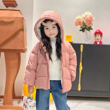 现货 小花家冬季新款羽绒儿童羽绒服超蓬松 干枯玫瑰色