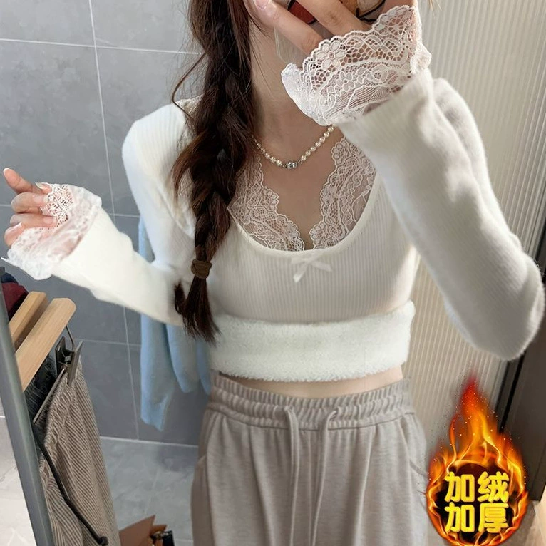 Чисто желание носить нижнюю рубашку для женщин 2024 осень и зима