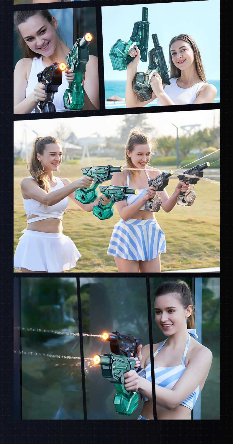 Cross-Border Flash Black Technology Electric Toy Continuous Fire Children's High-Pressure Powerful Spray Fully Automatic_voghion.com