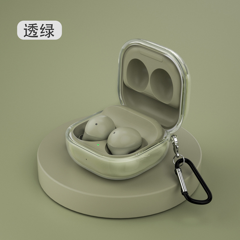 La funda protectora para Samsung Galaxy buds3 pro es adecuada para fundas para auriculares Buds3 FE/Buds2/live de alta transparencia.