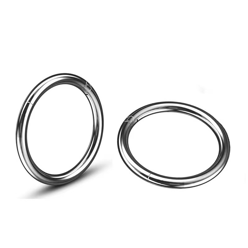 Zircon Inlay Material Nose Ring, Nose studs Classification 1 Piece 316L Stainless Steel Titanium Steel Zircon Nose Rings & Studs Geometric Waterproof Non Tarnish Surgical Steel Hypoallergenic Nose Rings & Studs Unisex