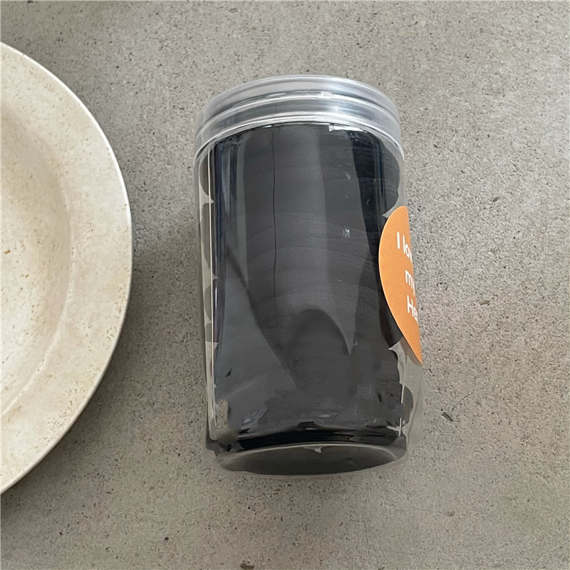 F3.4 검정색(긴 캔) 고무밴드