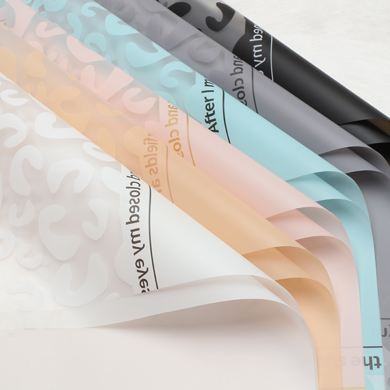 Huaxi Leopard Leopard Papel de embalaje de flores Fábrica al por mayor Papel mate impermeable Diy floristería Papel de embalaje de ramo floral