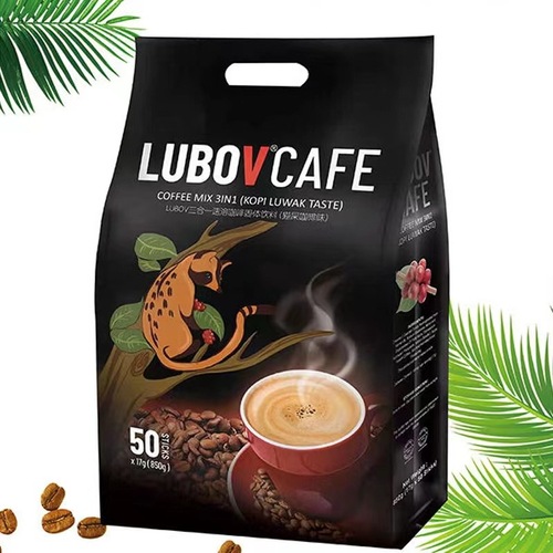 Malaysia imported civet cat poop coffee three-in-one instant coffee 850g hotel office coffee