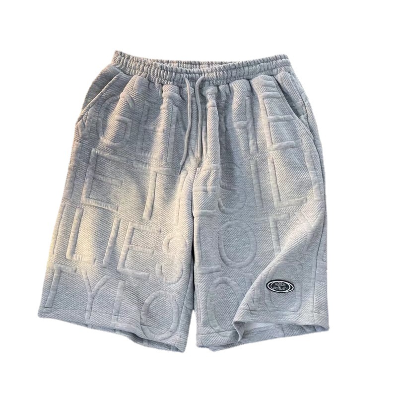 Men's Shorts Foam Letter High Street Pants, Summer Men's Shorts, Hip-hop Trendy Brand, Niche Design, Versatile Capris_voghion.com