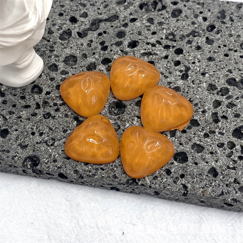 Nuevo japonés transparente agua ondple triángulo resina parche DIY hecho a mano teléfono móvil Shell pendientes horquilla material Accesorios