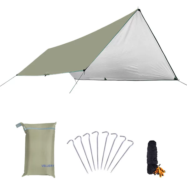 Source manufacturers outdoor silver-coated canopy multifunctional mat simple tent outdoor camping supplies wholesale