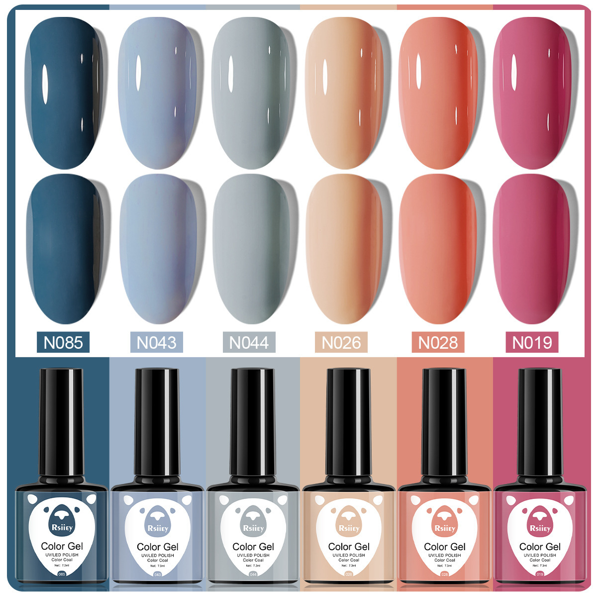 6 colores esmalte de uñas pegamento fototerapia embotellada color popular pintado brillante ojo de gato pegamento UV fototerapia pegamento esmalte de uñas traje de pegamento