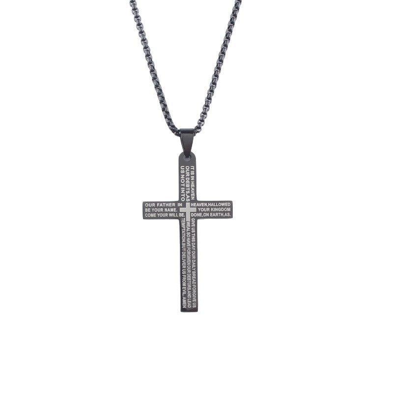 Rvs kruishanger ketting voor dames en heren paar sieraad_voghion.com