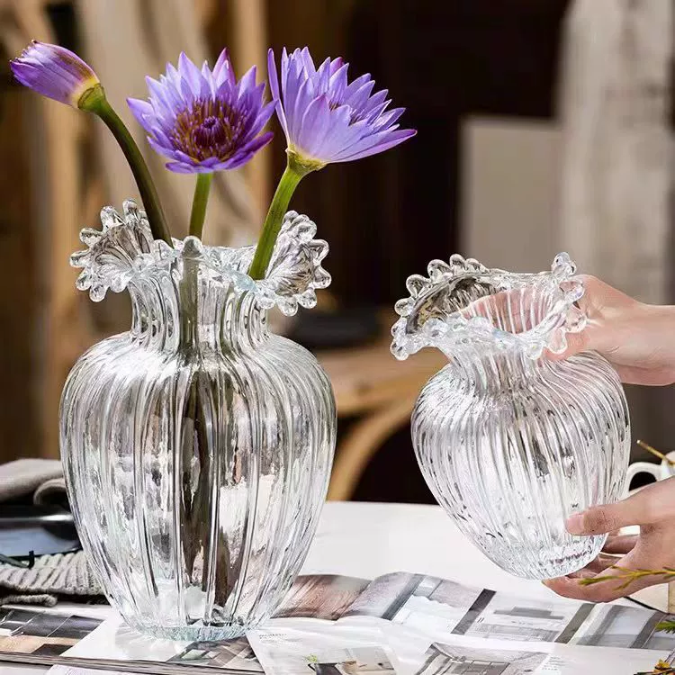 Креативная стеклянная ваза в скандинавском стиле, креативная гостиная, простые прозрачные цветы, выращивание воды, цветочные композиции, украшения