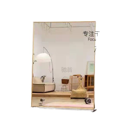 3L movable dance mirror home dance mirror full body floor mirror yoga fitness dance large mirror with wheels