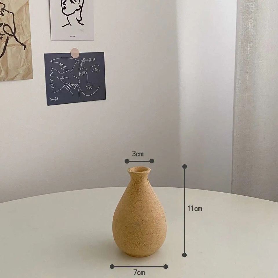 Florero de Madera Artesanal Estilo Retro