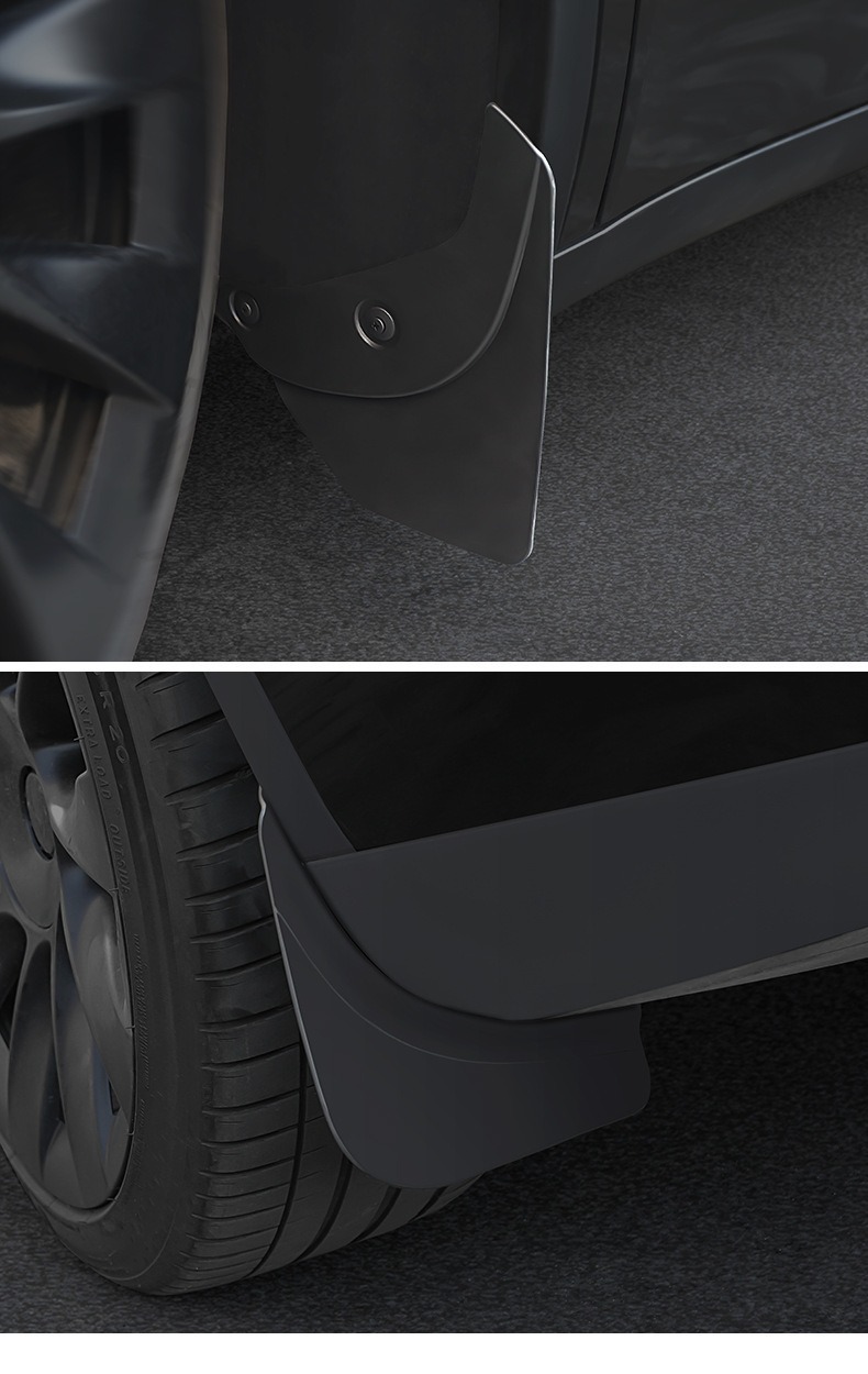 Suitable for New Tesla Mudguards Model Y/3/Yl, No-Drill Invisible Mud Flaps Wholesale