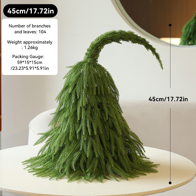 Nuevo árbol de Navidad transfronterizo, cuello torcido, árbol de Navidad, mini árbol, suministros de decoración navideña, decoración de árbol pequeño al por mayor