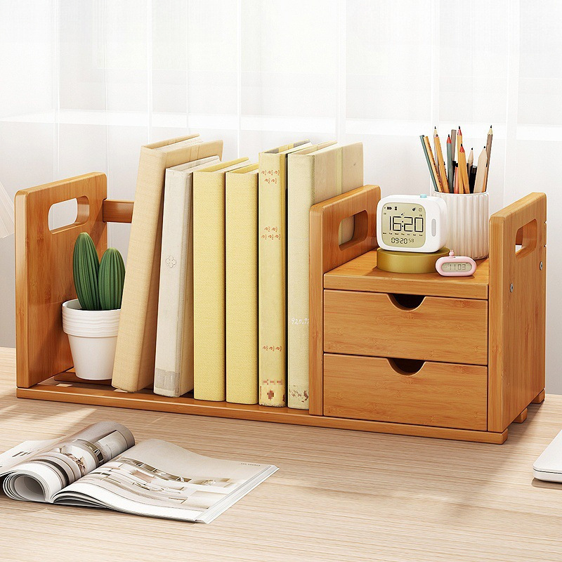 Bookshelf Desktop Storage Rack Children's Office Desk Small Multi-Layer Shelf Living Room Desk Storage Simple