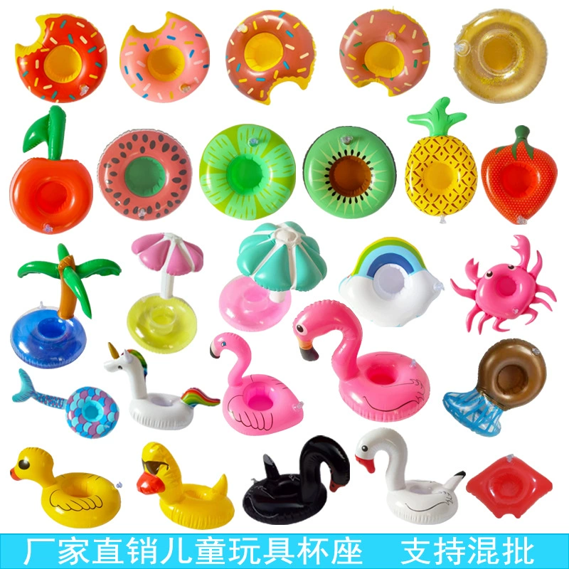 Фабрика прямых продаж надувной стаканчик единорог русалка пончик арбуз лимон фламинго пвх надувная игрушка