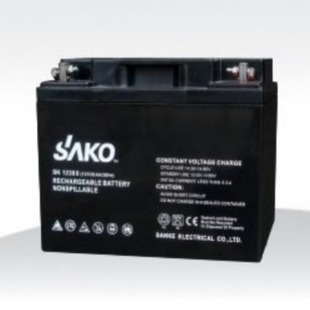 三科免維護蓄電池24AH12V鉛酸EPS太陽能UPS電動汽車摩托膠體電瓶