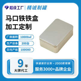 加厚马口铁盒子磨砂长方形大号金属收纳盒茶叶罐子杂物首饰包装盒
