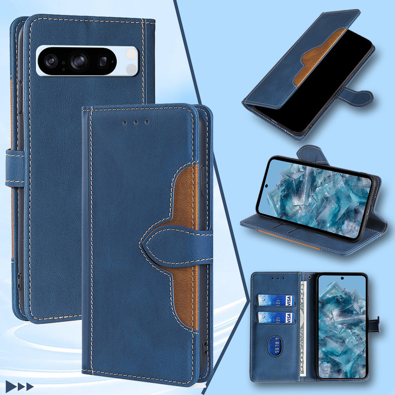 Suitable for Google Pixel 8A Mobile Phone Protective Case, 6A Flip Phone Case, Google 9Proxl Mobile Phone Leather Case