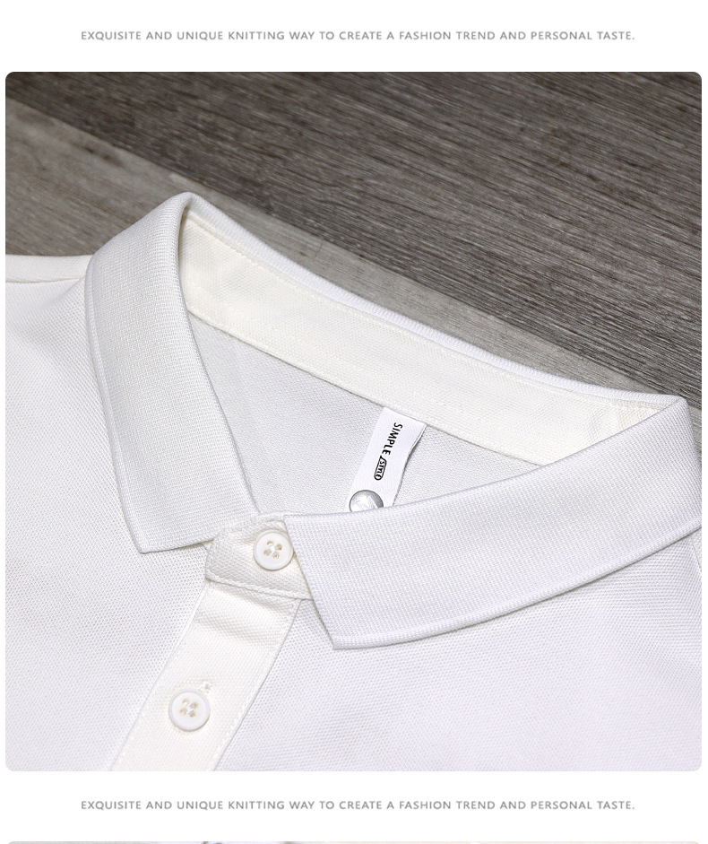 Polo estiva da uomo a righe sottili in cotone perlato con maniche corte, marca, ricamata estiva da uomo ampia e alla moda_voghion.com