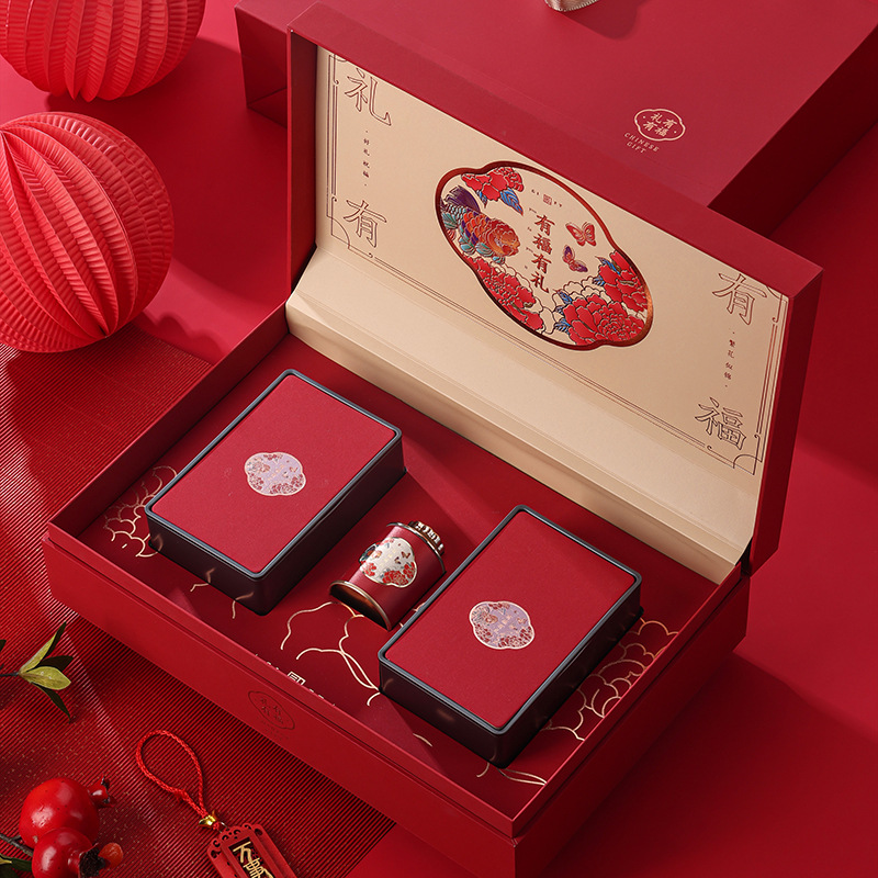 茶叶包装盒空礼盒大红袍金骏眉岩茶铁观音散装半斤摆泡铁盒礼品盒