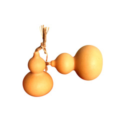 A5L exquisite natural genuine mini plaything polished calabash craft bead-handled small calabash handle piece golden calabash in the grass