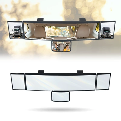 Large field of view rear view auxiliary mirror reversing aid, wide-angle blind