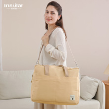 全棉帆布超大容量手提单肩斜挎妈咪包多功能母婴外出包妈妈包跨境