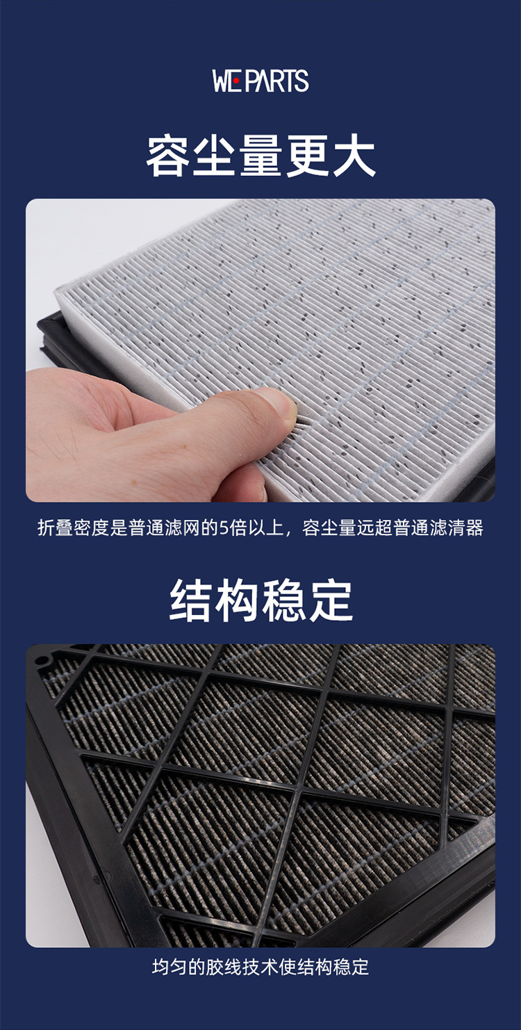 weparts car model y external air conditioning filter element inventory processing