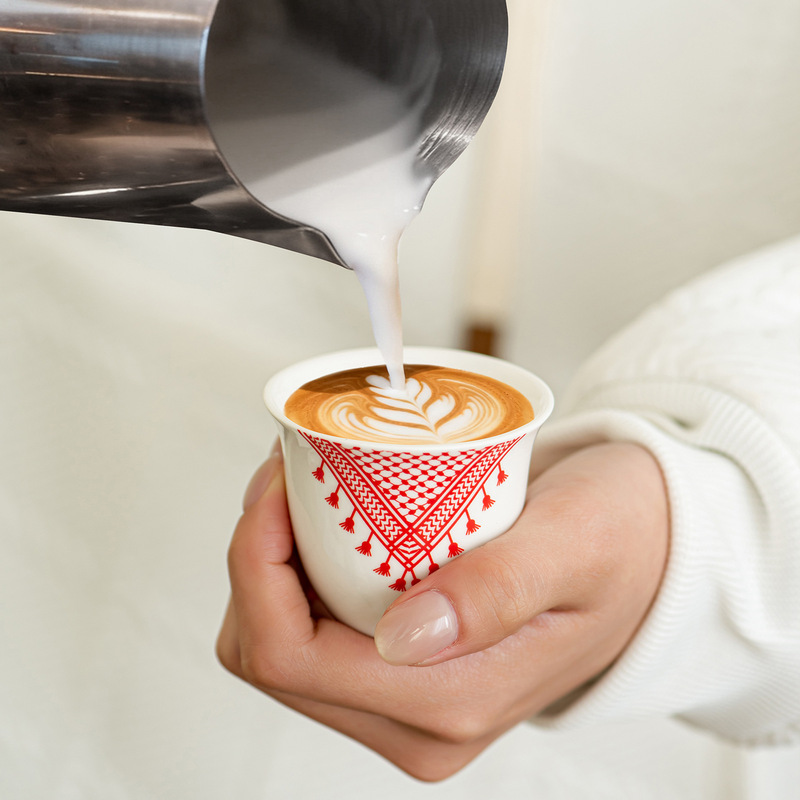 Xiyin Temu Hot-Selling 70m Arabic Ceramic Coffee Cup Set Mini Small Tea Cup Holiday Small Cup in Stock