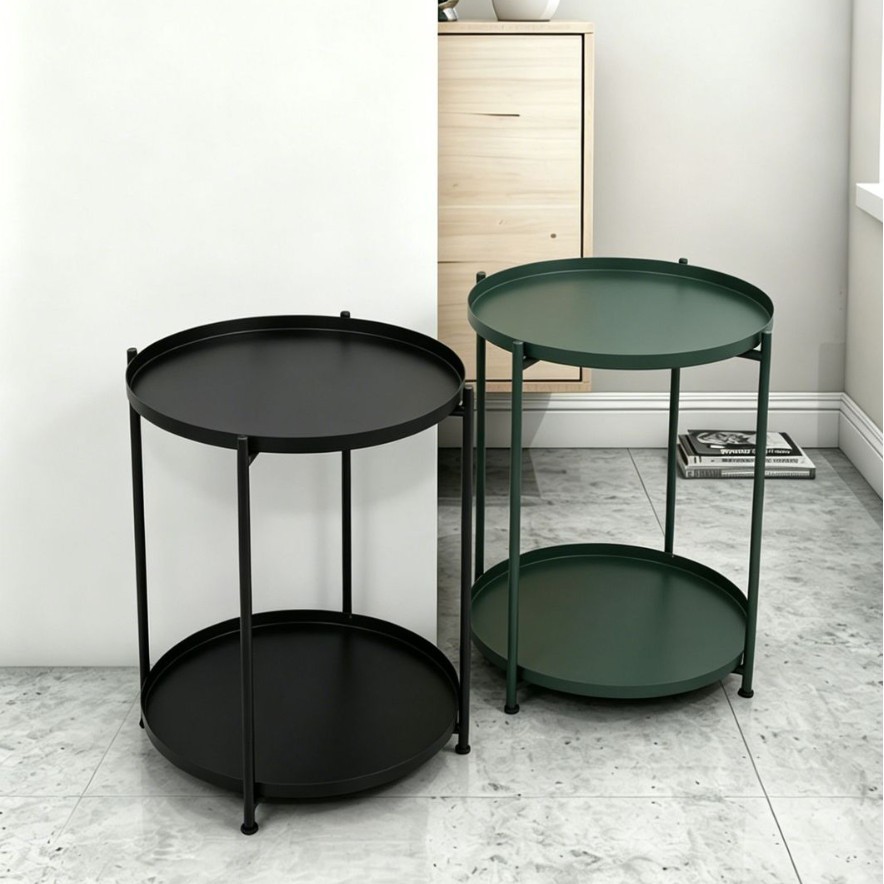 Ins pequeña mesa de té sala de estar sofá lujoso dormitorio cabecera pequeña mesa redonda balcón mesa de ocio mesa de café móvil
