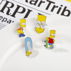 卡通創意搞笑一家森系列飾品胸針創意喜劇動漫電鍍胸針徽學生禮品