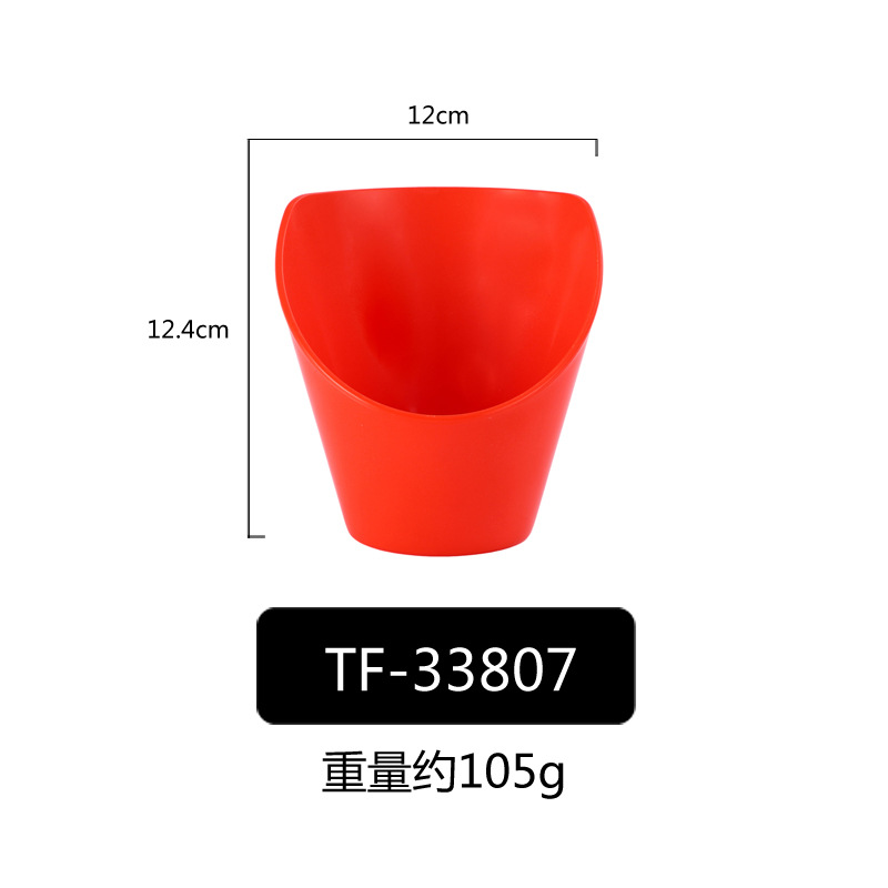 PP porcelana-como colorido oblicuo Tazón de fuente Cubo de lechuga Tazón verde vegetal cubo vegetal creativo restaurante comercial Ensalada de frutas Tazón