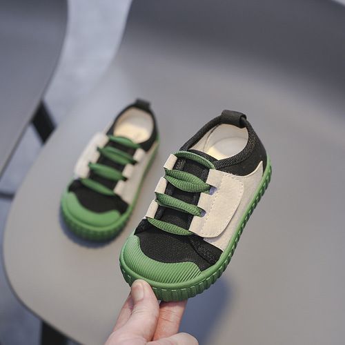 Baby toddler shoes, canvas shoes, summer breathable sneakers, soft-soled children's shoes, boys' shoes, 3-year-old baby girl, spring and autumn