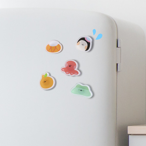 World Travel Series Korea Jeju Planet Refrigerator Magnet Specialty Cultural Magnet God of Wealth Magnetic Acrylic Wholesale