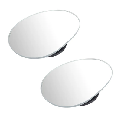 Rearview Mirror, Oval-Shaped 360-Degree Blind: Large field of view rear view auxiliary mirror