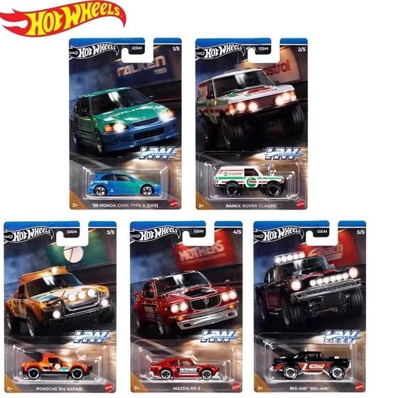 Hot Wheels GDG44 Beach Surfing Volkswagen Beetle Chevrolet Dodge Alloy Car Model Toy