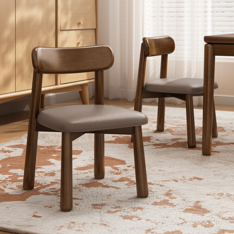 silla de madera maciza pequeña taburete pequeño hogar niños sala de estar respaldo silla simple paquete blando taburete cuadrado taburete de cambio de zapatos