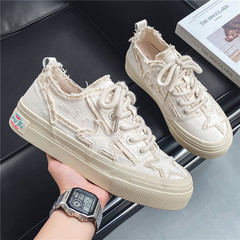 One-piece drop-shipping men's shoes retro old star thick-soled sneakers Internet celebrity men's casual canvas shoes men's style