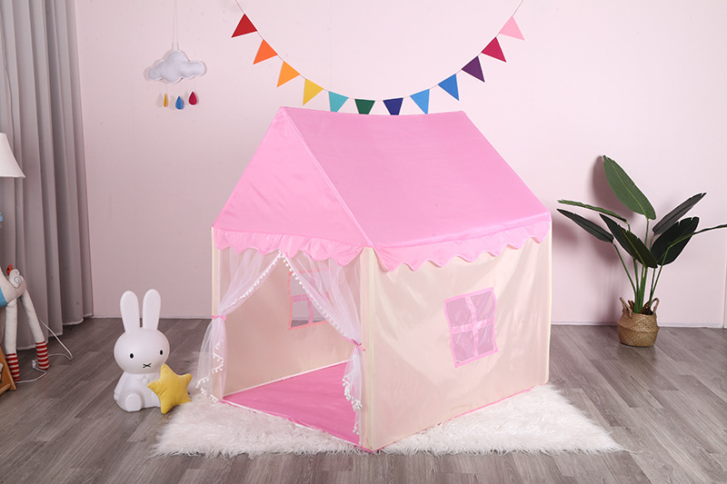 Tienda de campaña infantil para interiores, venta al por mayor transfronteriza, casa de juegos tipo castillo de princesa, casa de juguetes, piscina de bolas, tienda de campaña tipo cama para bebé image 11