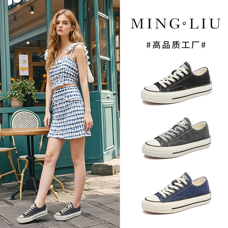 Women's Canvas Shoes with Sheepskin Lining, New Spring 2026 Flat White Shoes for Women, Casual Wear with Sheepskin Lining
