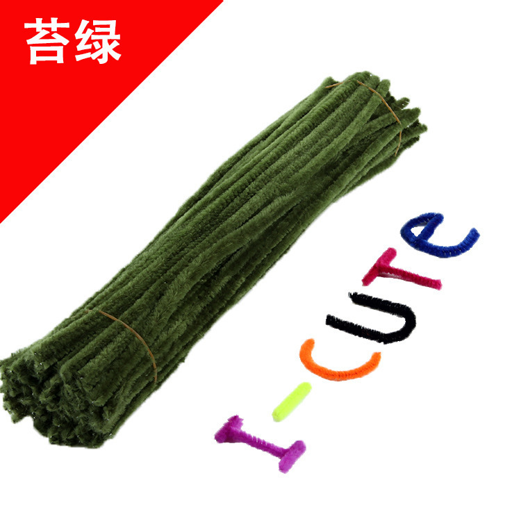 Hecho a mano DIY trenzado paquete de material cifrado ramo de lana Raíz de lana de la raya del color torcido palo de los niños hechos a mano juguetes creativos