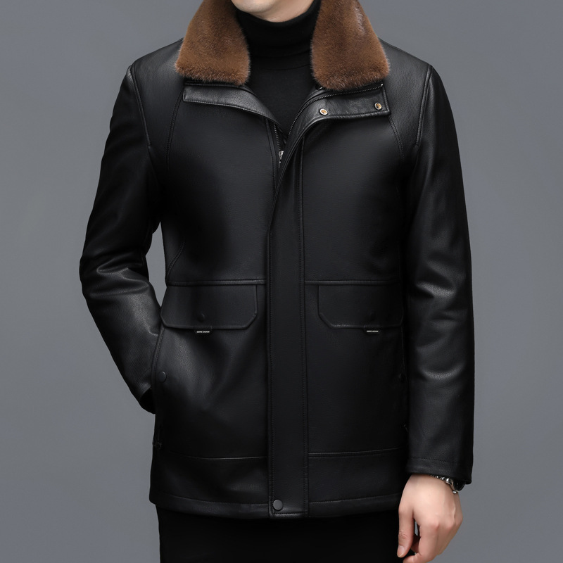 Solid color colored long insulated winter jacket for leisure