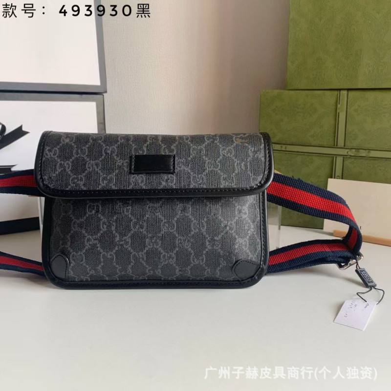 外国貿易双G家の新型ファッション老花虎頭胸包四ボタンウエストバッグ男女通用真皮シングル肩斜め女性|undefined