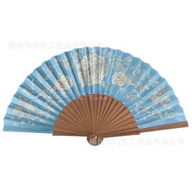 木头扇子环保铁木西班牙荷木扇子来图定 制跨境专供折扇厂家专供