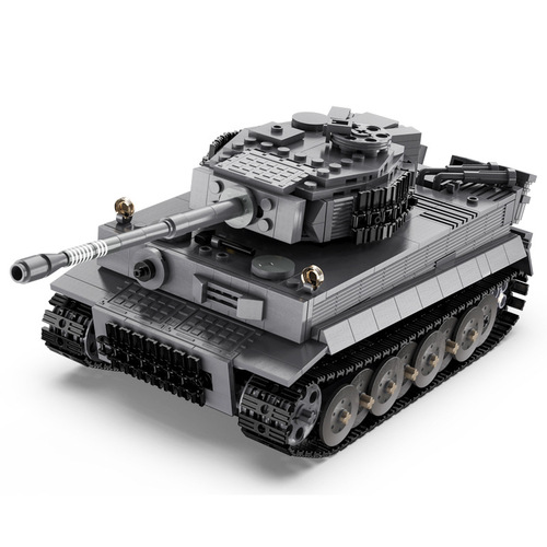 Eagle C61071 assembled building blocks World War II Tiger tank armored vehicle remote control toy model for boys