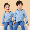 Children's cotton thermal underwear, set, pijama suitable for men and women, demi-season down jacket