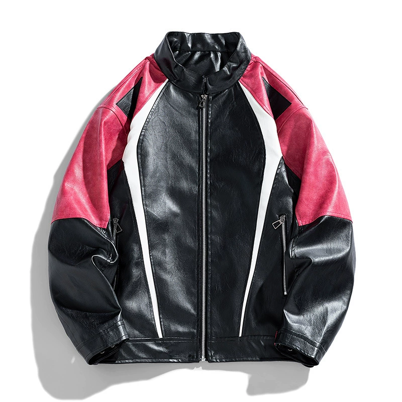 Men's jacket for students, polyurethane racing car, new collection